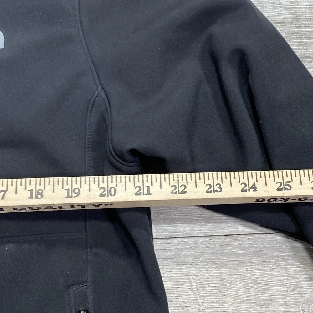 North Face Jacket Mens Large Black Softshell Windproof Full Zip‎ Outdoor Layer